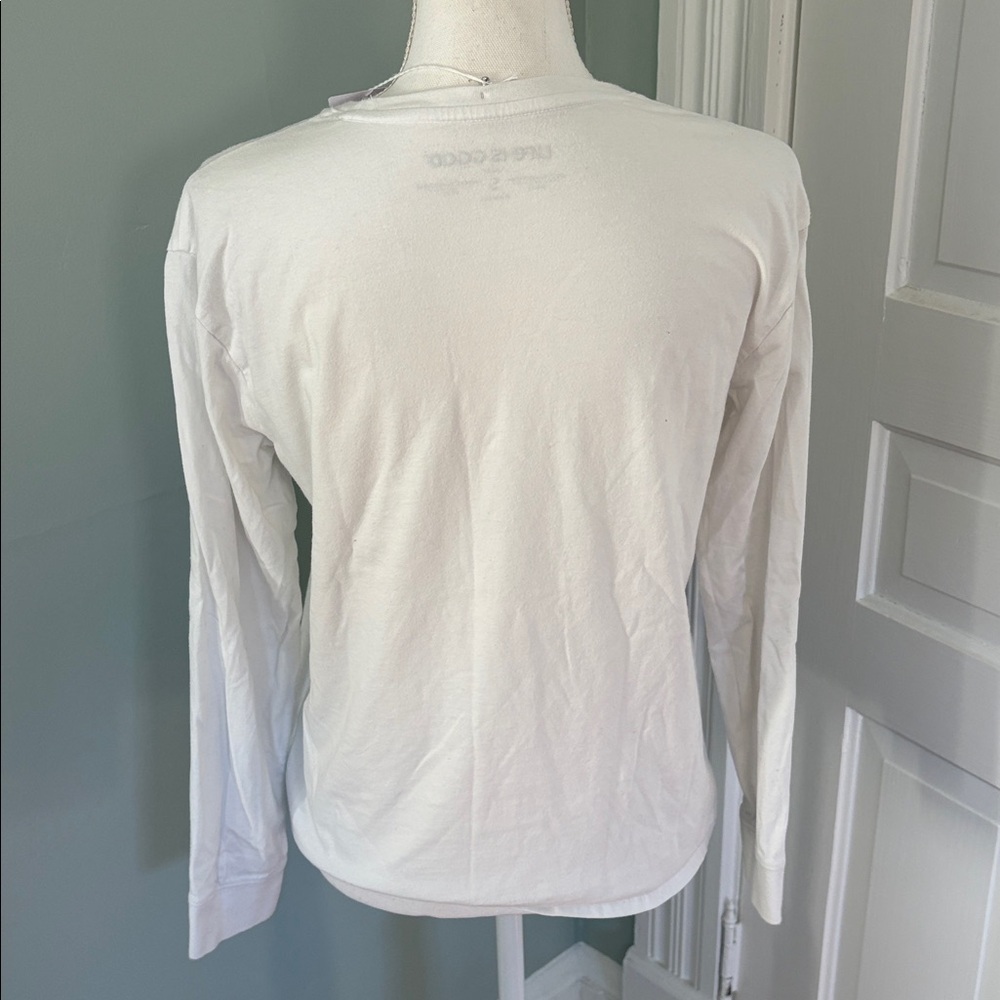 Life Is Good Tshirt Long Sleeve Snow Angel Sleep Shirt size Small - Picture 3 of 4